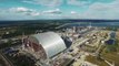 Un drone survole la centrale nucléaire de Tchernobyl aujourd'hui