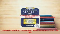 Read  Limited Liability Companies Small Business StartUp Kit Ebook Free