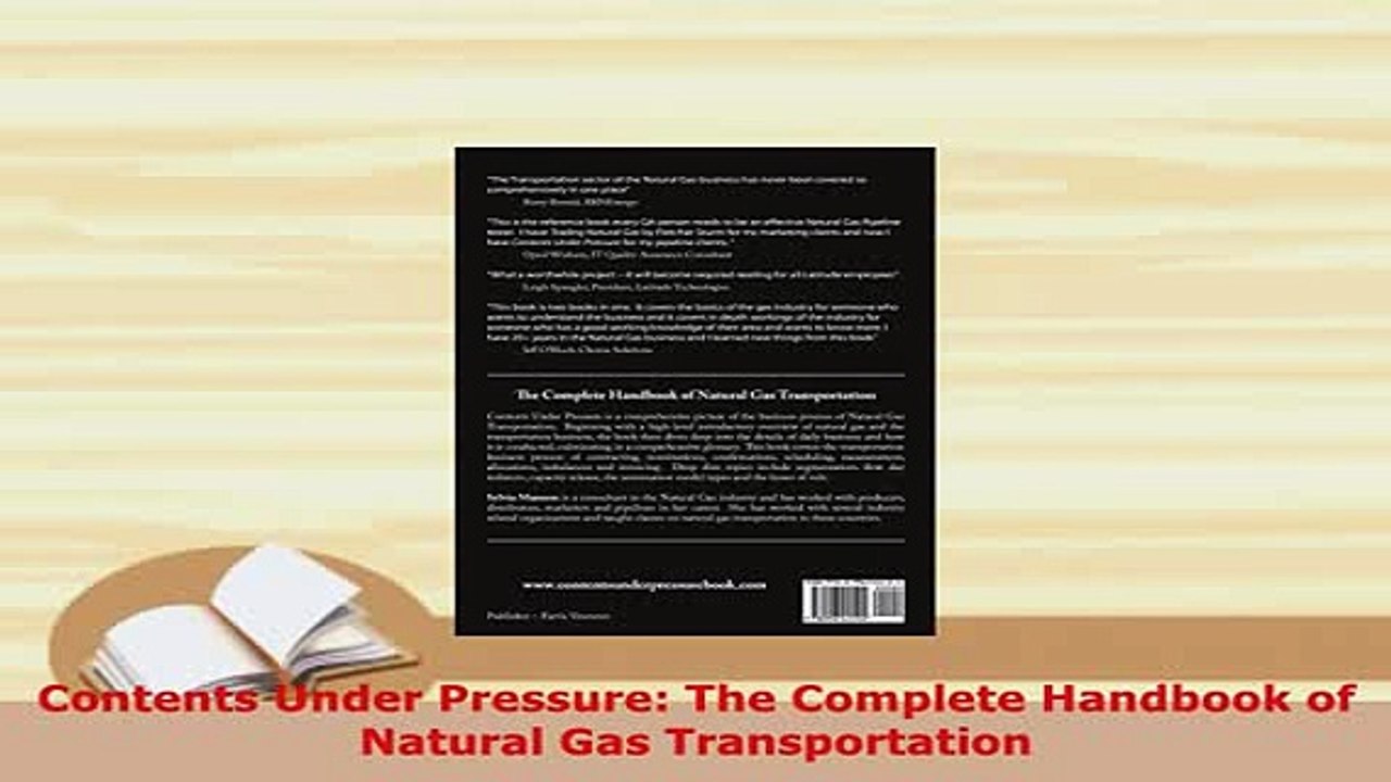 Download  Contents Under Pressure The Complete Handbook of Natural Gas Transportation Ebook