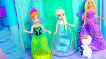 Disney Frozen Queen Elsa Magical Lights Palace Castle Playset with Olaf Doll Toy Review Vi