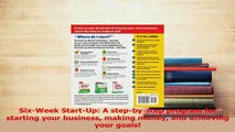 PDF  SixWeek StartUp A stepbystep program for starting your business making money and Read Full Ebook