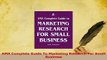 Read  AMA Complete Guide To Marketing Research For Small Business Ebook Free