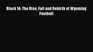 PDF Black 14: The Rise Fall and Rebirth of Wyoming Football Free Books