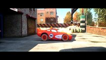 Goofy plays with Custom Disney Pixar Cars Orange Lightning McQueen !