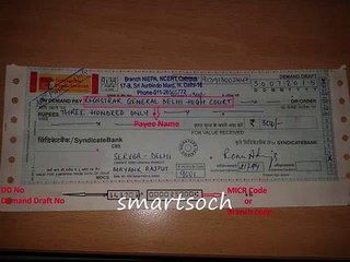 dd number on demand draft of syndicate bank