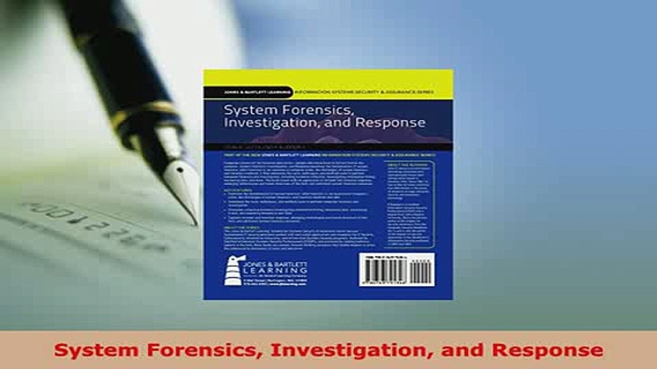 PDF  System Forensics Investigation and Response Download Online
