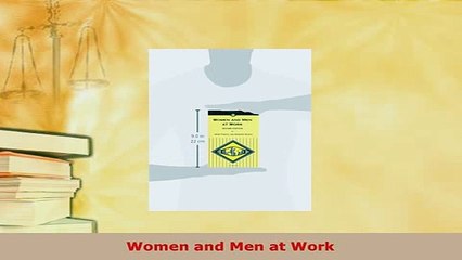 PDF  Women and Men at Work Download Online