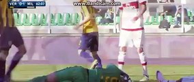 Carlos Bacca horror foul on Pierluigi Gollini  - Verona 0-1 Milan 25-04-2016