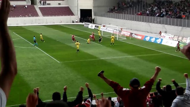 ΑΕΛ-Αναγέννηση Καρδίτσας 2015-16 Πανηγυρισμοί πρώτου γκολ (gate camera)