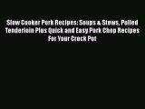 PDF Slow Cooker Pork Recipes: Soups & Stews Pulled Tenderloin Plus Quick and Easy Pork Chop