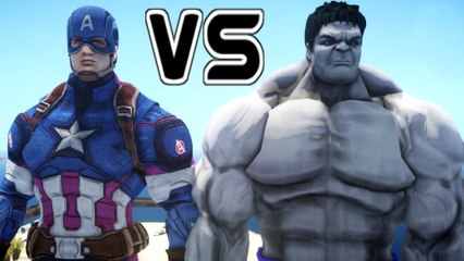 CAPTAIN AMERICA VS GREY HULK - EPIC BATTLE