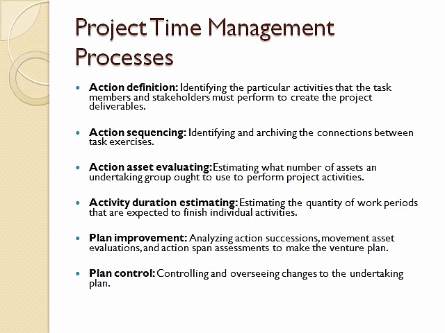 Project Time Management For Construction