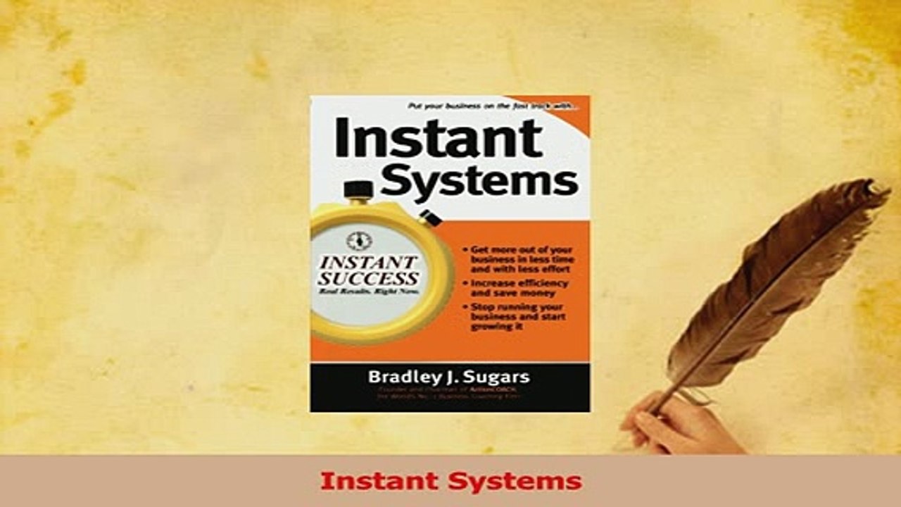 PDF  Instant Systems Read Full Ebook