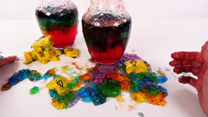 Rainbow Jello Surprise Toys | Shopkins Giant Slime Jello Opening | DCTC Kid Videos