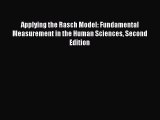 [Read book] Applying the Rasch Model: Fundamental Measurement in the Human Sciences Second