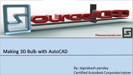 making-3D-bulb-with-filament-in-AutoCAD by funvilla