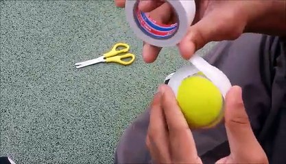 How to swing a tapped tennis ball?