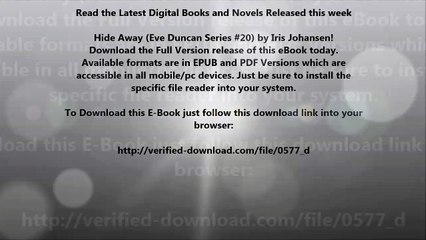 Hide Away (Eve Duncan Series 20) by Iris Johansen Epub Kindle Ebook Download