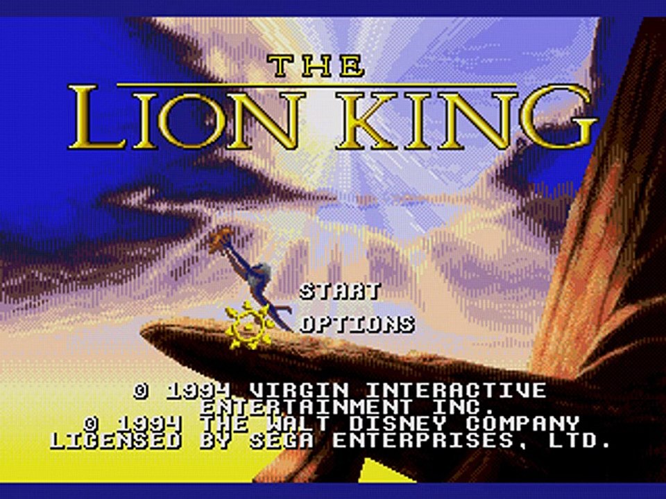 [Sega Genesis] THE LION KING gameplay