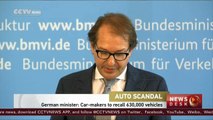 German minister: Carmakers to recall 630,000 vehicles