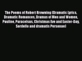 [PDF] The Poems of Robert Browning (Dramatic Lyrics Dramatic Romances Dramas of Men and Women