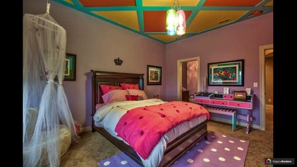 Потолки в детской комнате: 63 идеи формления