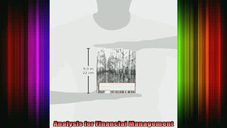 READ book  Analysis for Financial Management Full Free