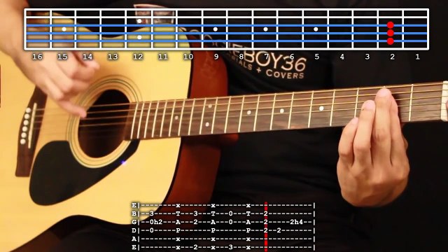 Ed Sheeran - Thinking Out Loud Guitar Tutorial (chords and tabs included)