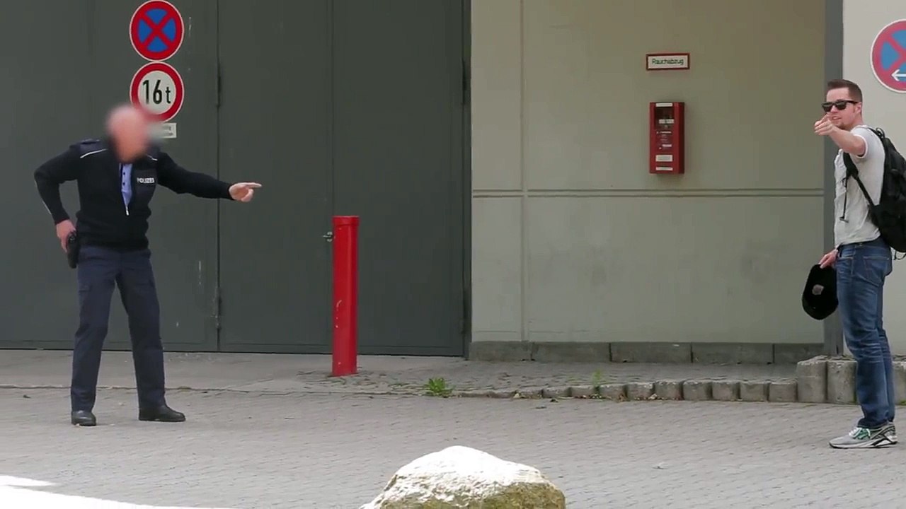 Stealing A Cops Hat!