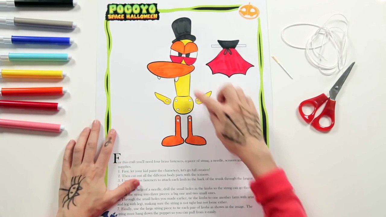Pocoyó Arts & Crafts: ¡Halloween: Juguete Jumping Jack! [ep. 5]