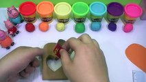 Peppa pig español toys - creations play doh rainbow ice cream fun videos