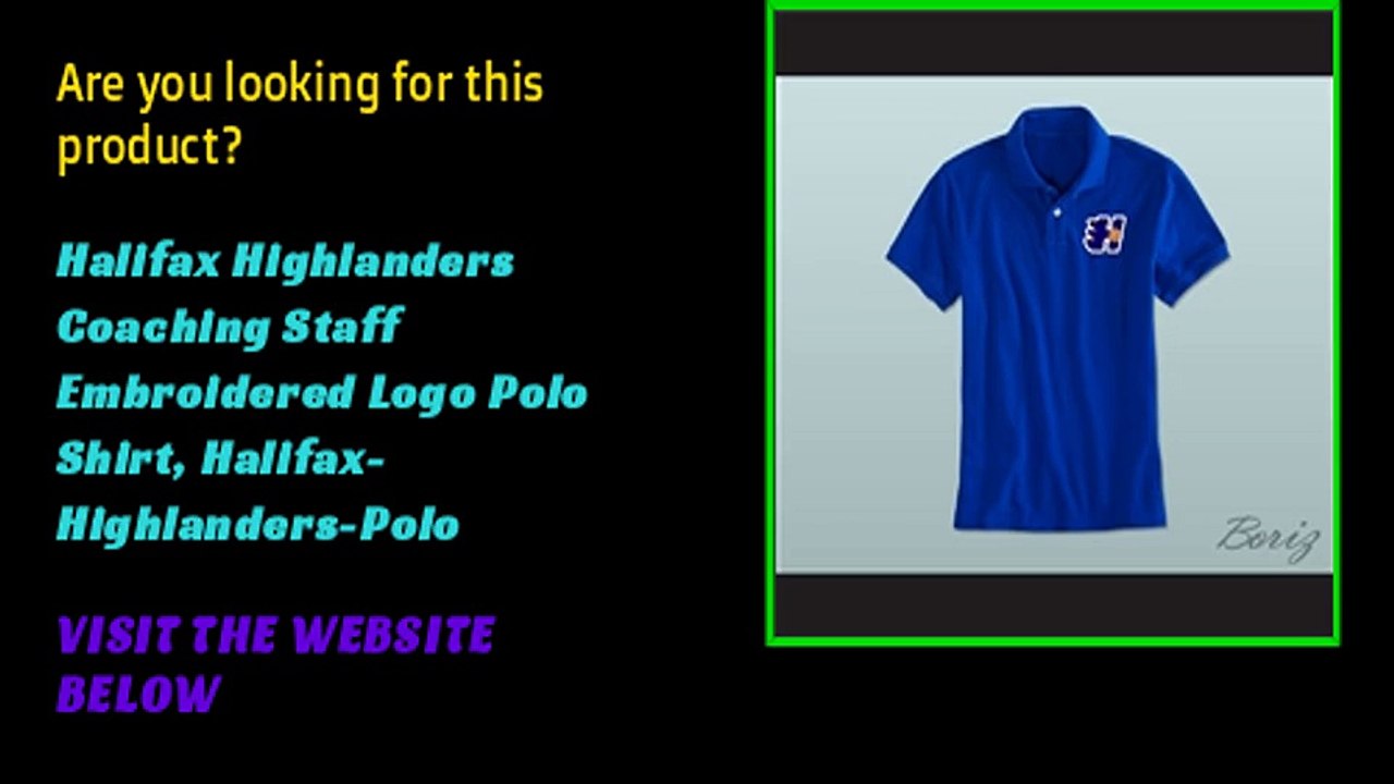 Halifax Highlanders Coaching Staff Embroidered Logo Polo Shirt, Halifax-Highlanders-Polo