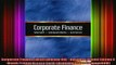 READ Ebooks FREE  Corporate Finance with Thomson ONE  Business School Edition 6Month Printed Access Card Full Free