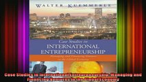 READ Ebooks FREE  Case Studies in International Entrepreneurship Managing and Financing Ventures in the Full Free