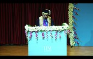 Smt Shyamala Gopinath, Chairperson BoG, IIM Raipur gives the welcome address at 5th Convocation