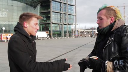 Magic Trick For Homeless Man!