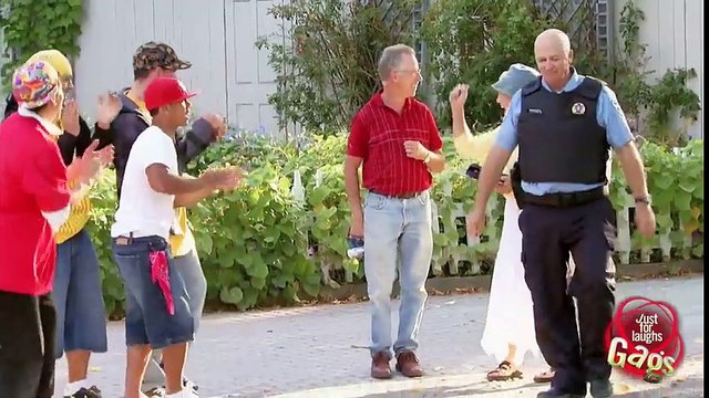 Hip Hop Dancing Cop Does The Moonwalk Gag