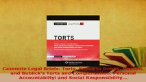 PDF  Casenote Legal Briefs Torts Keyed to Dobbs Hayden and Bublicks Torts and Compensation  EBook