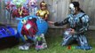 GIANT EGG SURPRISE OPENING AVENGERS Disney Marvel SuperHeroes Toys Iron Man vs Ultron Power Wheels