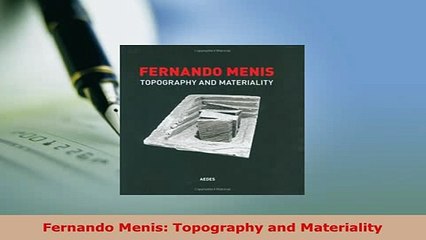 PDF  Fernando Menis Topography and Materiality PDF Full Ebook