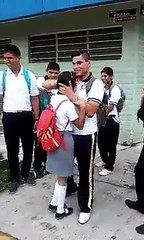 A man give surprise to his girl freind funny