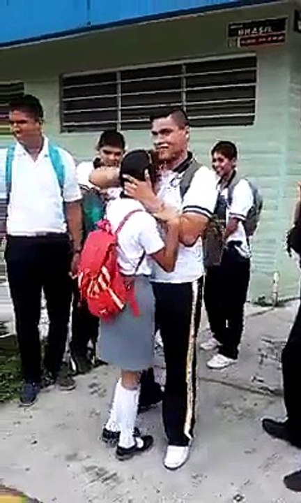 A man give surprise to his girl freind funny