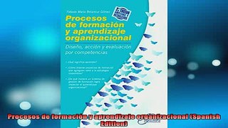 FREE EBOOK ONLINE  Procesos de formación y aprendizaje organizacional Spanish Edition Online Free