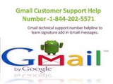 Gmail Signature Add 1-844-202-5571 Canada