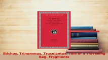 PDF  Stichus Trinummus Truculentus Tale of a Travelling Bag Fragments Free Books