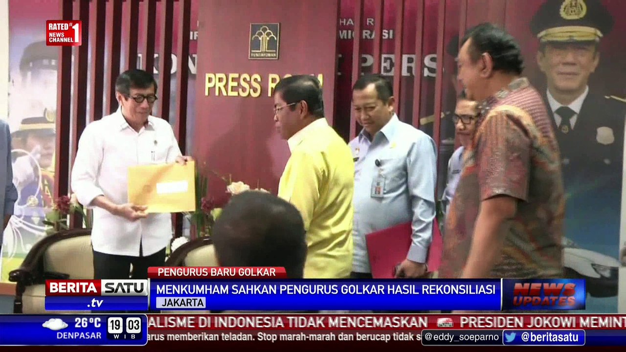 Yasonna Laoly Sahkan Kepengurusan Munas Bali