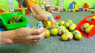 Мультфильм про машинки и яйца Angry Birds - Surprise Eggs