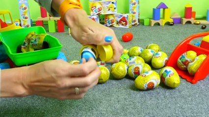 Мультфильм про машинки и яйца Angry Birds - Surprise Eggs