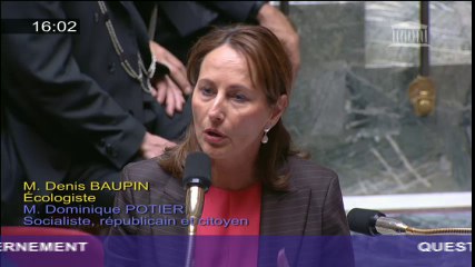 30ème anniversaire de la catastrophe de Tchernobyl : S. Royal répond à une question au Gouvernement