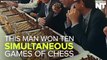 This Man Won Ten Simultaneous Games of Chess Blindfolded